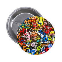 funky graffitis button