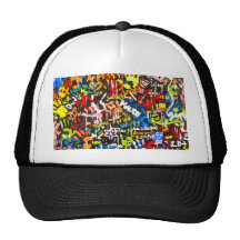 funky graffitis hat