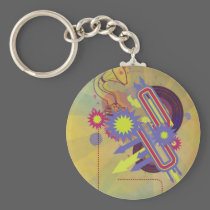 Funky Gramophone keychains