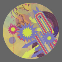 Funky Gramophone stickers