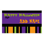 Funky Halloween Gift Tag Business Card Templates