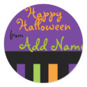 Funky Halloween Treat Label stickers by Purple_Pumpkin Funky Halloween Treat Label stickers