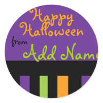 Funky Halloween Treat Label stickers by Purple_Pumpkin Funky Halloween Treat Label stickers