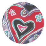 Funky Heart Sticker