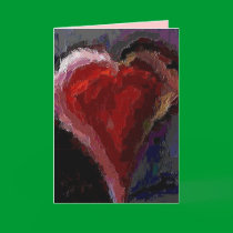 Funky Heart - Valentines Day card