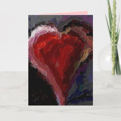 Funky Heart - Valentines Day card