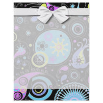 funky hippie retro abstract design flyer