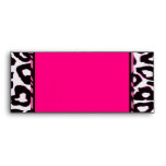 Funky Hot Pink Zebra Cheetah Set envelopes