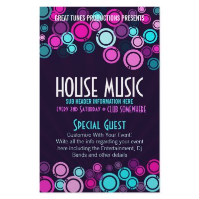 Funky House Music Club Party Flyer