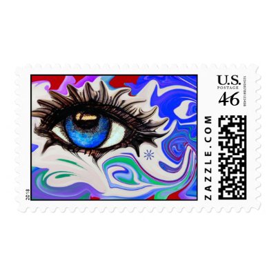 Funky in Blue Stamps by BAbdoyan