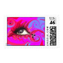 Funky in Pink postage