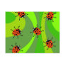 Funky Ladybugs Post Card