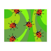Funky Ladybugs postcards by prawny Funky Ladybugs postcards