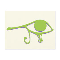Funky Lime Purple Wedjet postcards by ShovelTest Funky Lime Purple Wedjet postcards