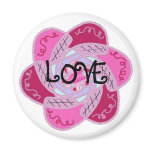 Funky Love Design Refrigerator Magnets