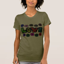 Funky Love With Patterns And Multi-Colors, Flowers T-shirts