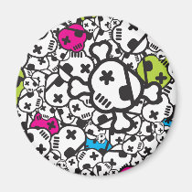 Funky magnets with skulls magnets