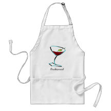 funky martini aqua apron