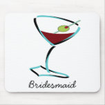 funky martini aqua mouse pads