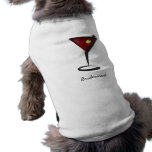 Funky martini Fun Bridesmaid Favors Dog Tshirt