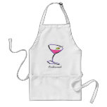 funky martini purple apron
