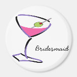 funky martini purple magnets