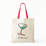 Funky martini red Bridesmaid Favors Bag