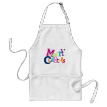 Funky Merry Christmas Apron