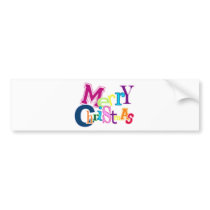 Funky Merry Christmas bumper stickers