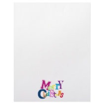 Funky Merry Christmas Customized Letterhead