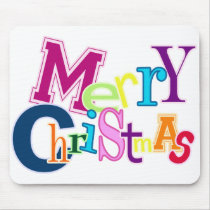 Funky Merry Christmas Mouse Pad