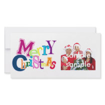 Funky Merry Christmas photo cards