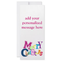 Funky Merry Christmas rack cards