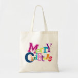 Funky Merry Christmas Tote Bag