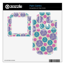 funky modern chic roses pattern decal for the palm centro