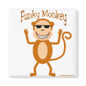 Funky Monkey magnet by slamdunksapparel Funky Monkey magnet