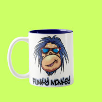 Funky Monkey mugs by tshirtfun Funky Monkey mugs