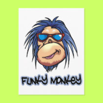 Funky Monkey postcards by tshirtfun Funky Monkey postcards