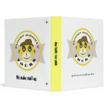 funky monkey tours face with tour guide hat-logo binders
