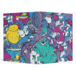 funky monster mayhem bright colors binders