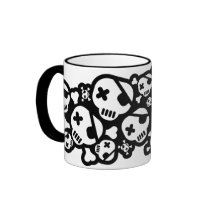 Funky mug with skulls mugs
