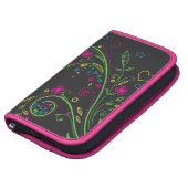 Funky Neon Chalkboard Floral Rickshaw Smartphone Folio Planner