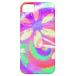 funky neon floral abstract iPhone 5 cases