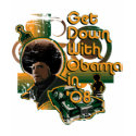 Funky Obama Distressed Woman's Shirt by craigbehrin Funky Obama Distressed Woman's Shirt