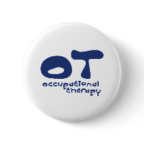 Funky Occupational Therapy Pinback Button