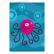 Funky Octopus Greeting Card