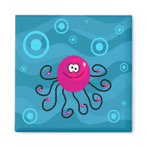 Funky Octopus Fridge Magnet