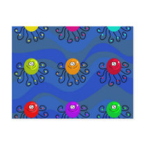Funky Octopus postcards by prawny Funky Octopus postcards