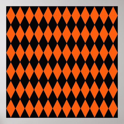 retro orange and black