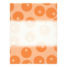 Funky orange retro pattern. custom announcements